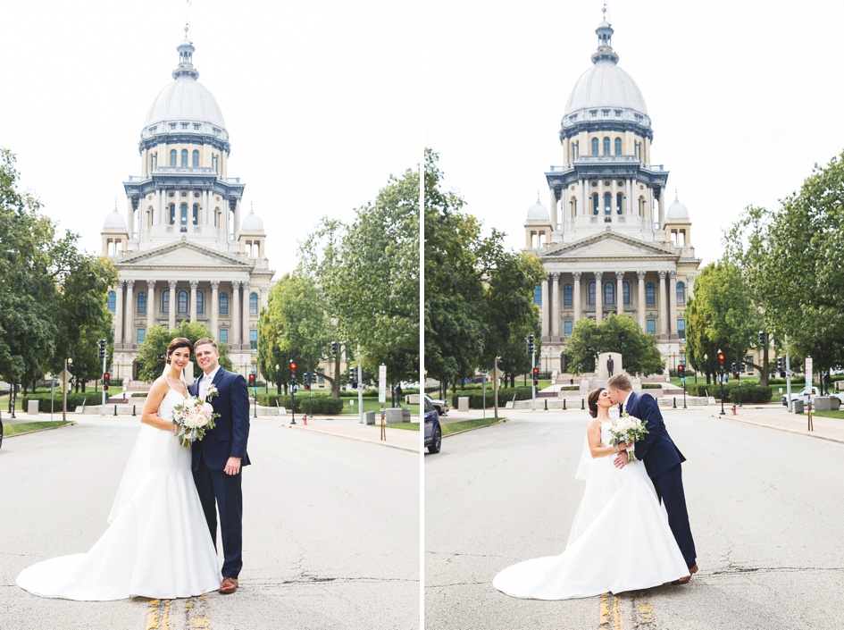 Springfield Illinois Wedding photography, Central Illinois bride and groom portraits