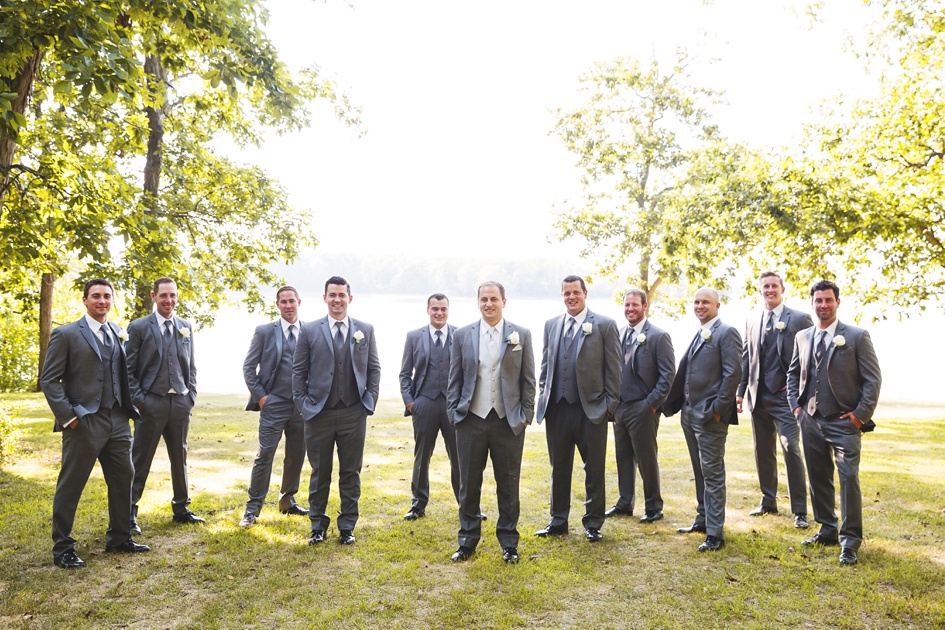 central Illinois wedding party portraits