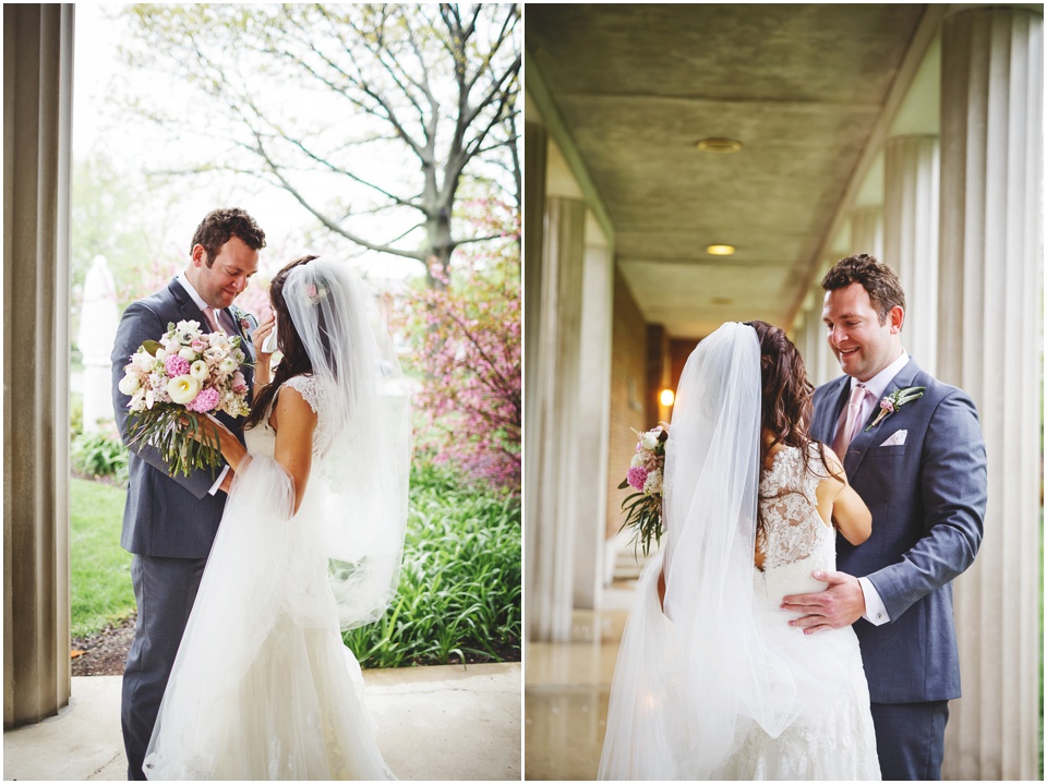 cathedral wedding photography, Rainy spring wedding in Central Illinois.