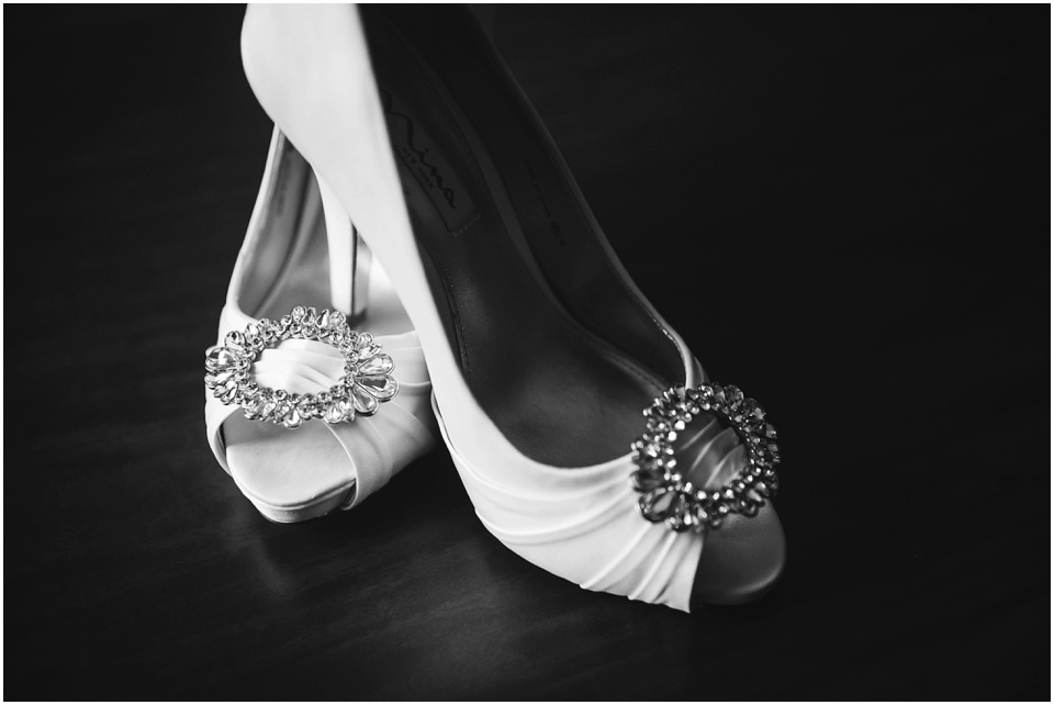 White wedding shoes by Central Illinois Wedding Photographer Rachael Schirano