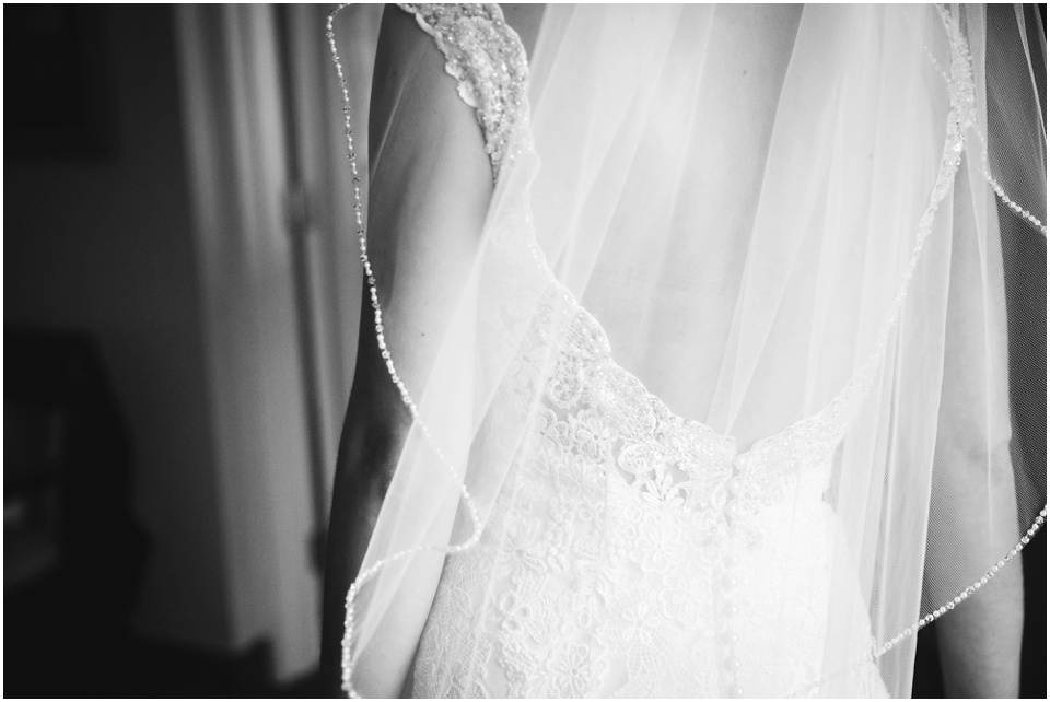 White bridal veil by Central Illinois Wedding Photographer Rachael Schirano