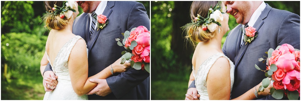 summer country club wedding photography, Pink peony bouquet and boutonniere 
