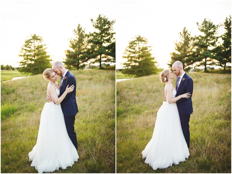 University of Illinois wedding photography, Bride and groom escape reception for sunset photos
