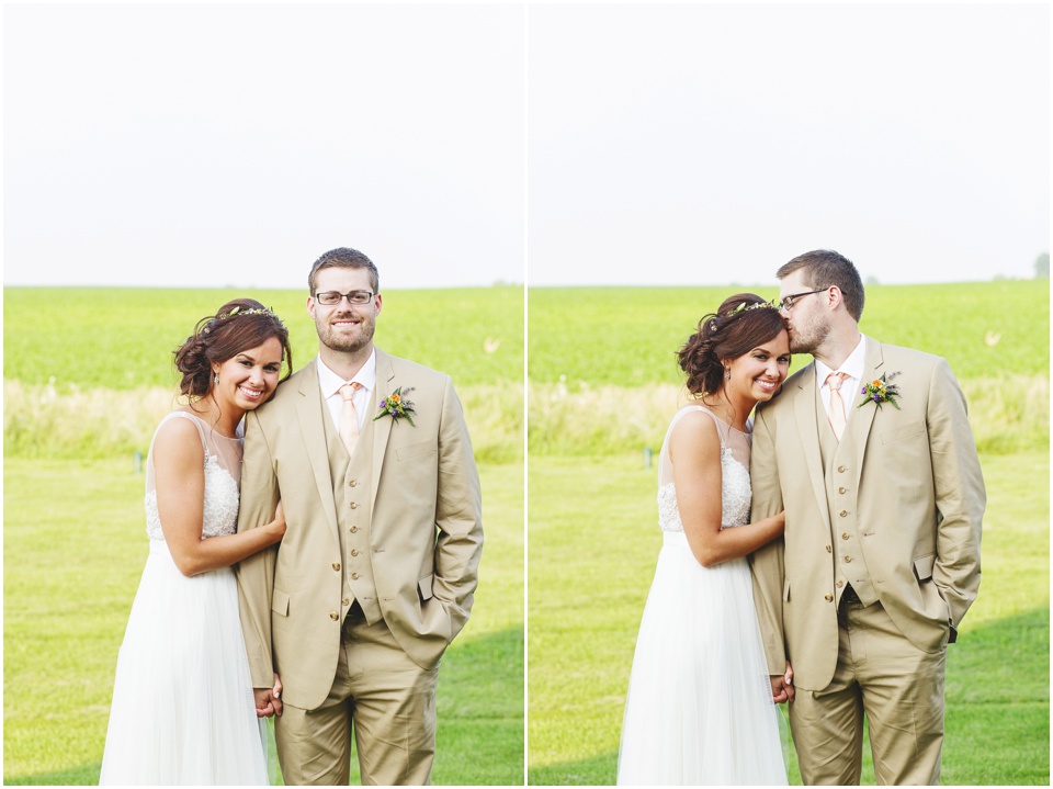 pear tree estates wedding photography, Bride and groom portraits in an open field.