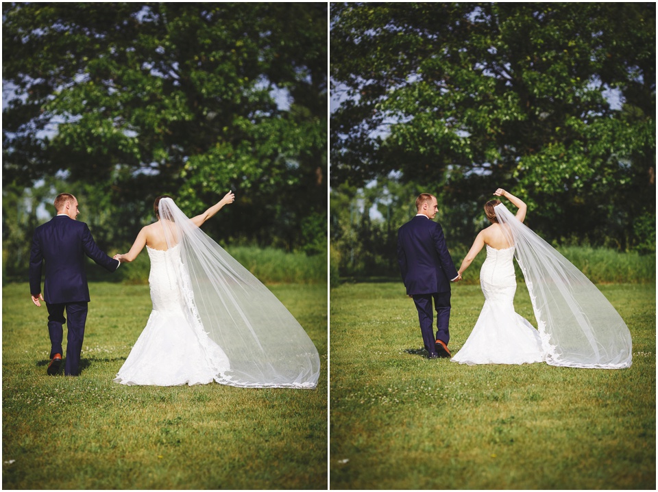 outdoor wedding photography, outdoor wedding photography, Bride dances on the way to wedding reception by Bloomington Illinois Wedding Photographer Rachael Schirano