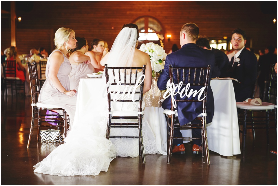 outdoor wedding photography, Bride and groom in their bride and groom signed chairs