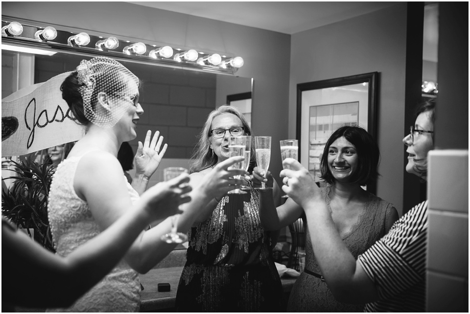 peoria illinois wedding photos, Bride and friends toasting at Illinois Valley Yacht and Canoe Club Wedding