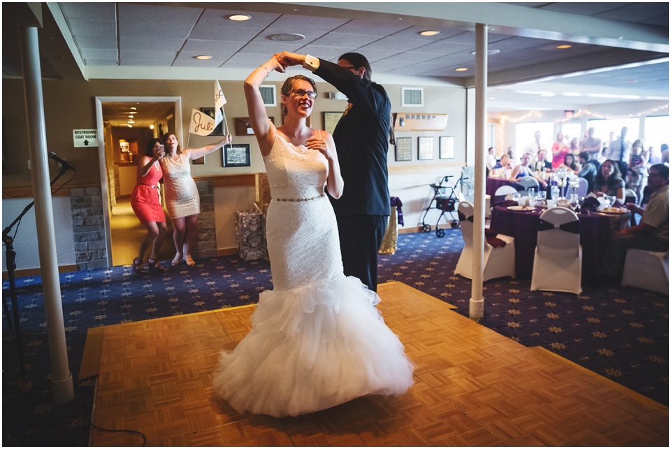 peoria illinois wedding photos,Ballroom Wedding Reception at Illinois Valley Yacht and Canoe Club Wedding