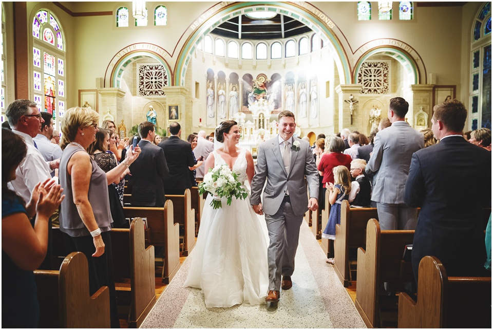 classic wedding photography, Central Illinois Cathedral wedding ceremony 