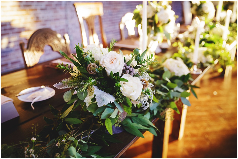 classic wedding photography, Central Illinois wedding reception floral details