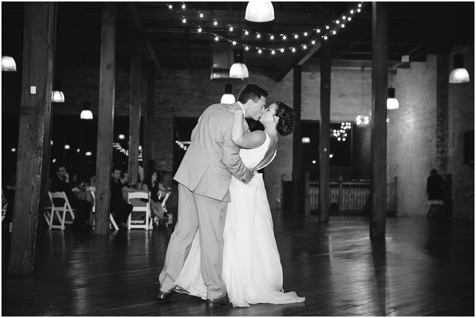 classic wedding photography, bride and groom first dance at Central Illinois wedding reception
