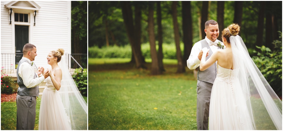 outdoor wedding photographer, First Look at Chapel of the Templed Trees Wedding