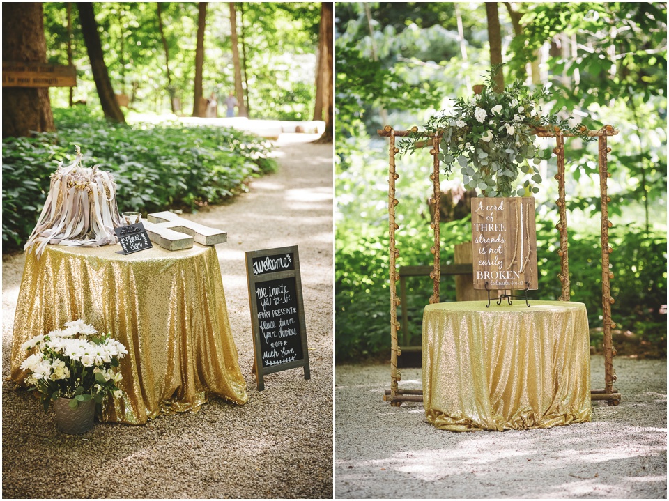 outdoor wedding photographer, Illinois summer wedding at the Chapel of the Templed Trees