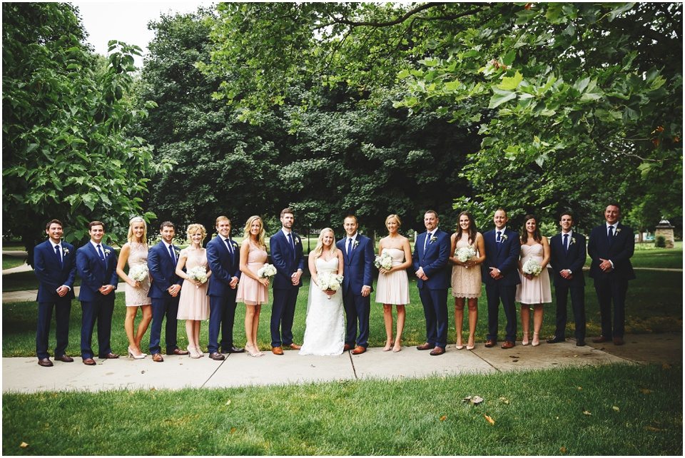 Wesleyan University Wedding photos, Bridal Party Photos by Central Illinois Wedding Photographer Rachael Schirano