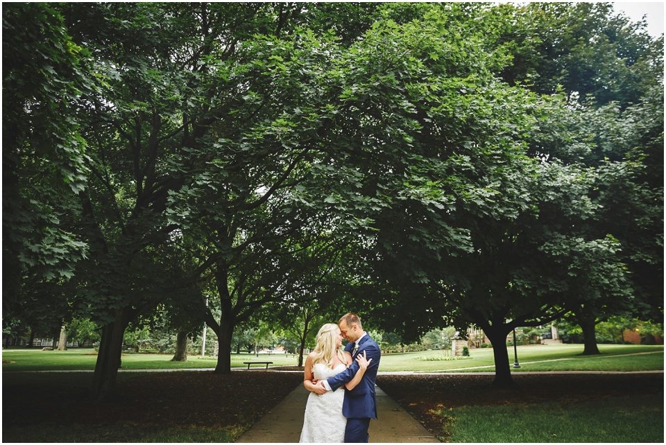 Wesleyan University Wedding photos, Bride and Groom portraits by Central Illinois Wedding Photographer Rachael Schirano