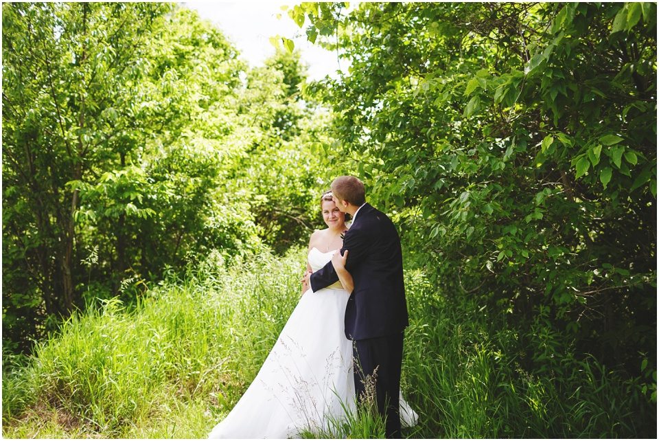 Bride and groom portraits at Bloomington Illinois Wedding