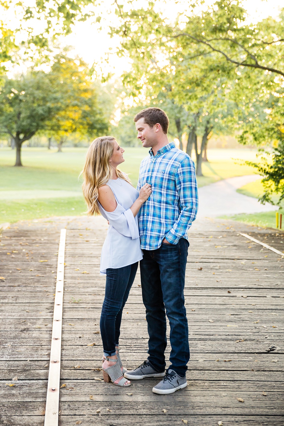 Illinois engagement session photos, Illinois engagement session photos, Illinois sunset engagement session with puppy by Rachael Schirano Photography