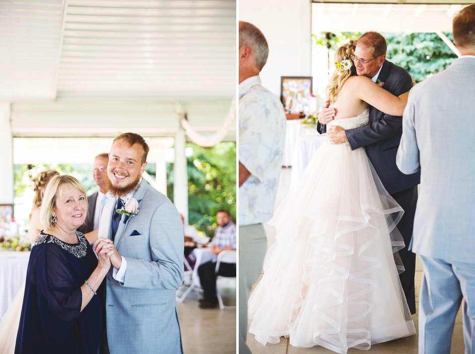 Central Illinois pink and navy wedding by Rachael Schirano Photography