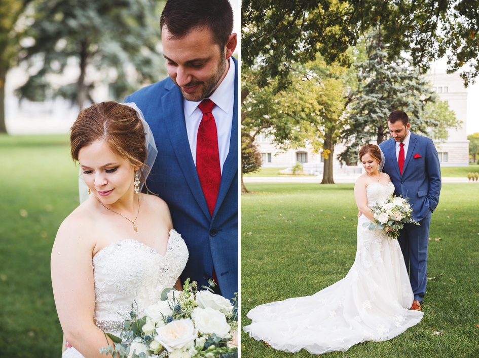Springfield Illinois Wedding Photographer, bride groom portraits, central Illinois