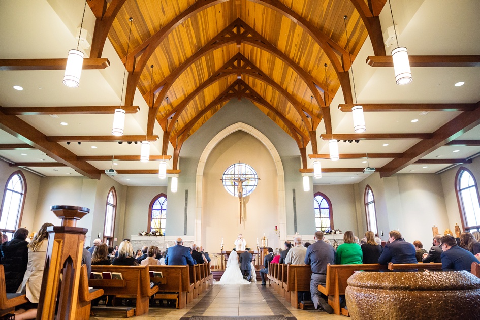 Central Illinois Church Wedding Ceremony