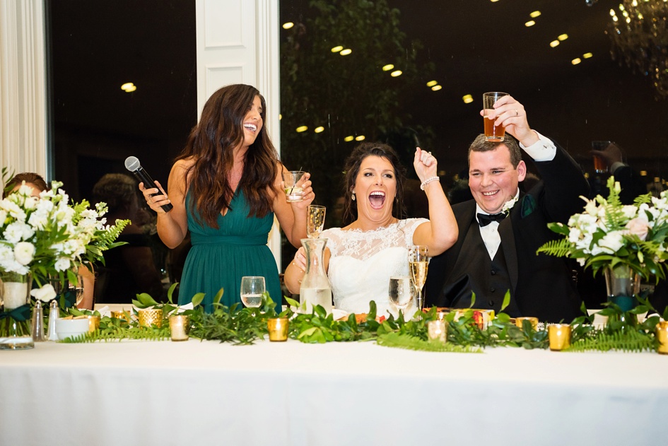 Peoria Illinois Wedding Photography, wedding reception toasts, central illinois