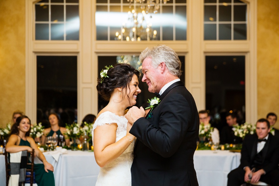 Peoria Illinois Wedding Photography, wedding reception father daughter dance, central illinois