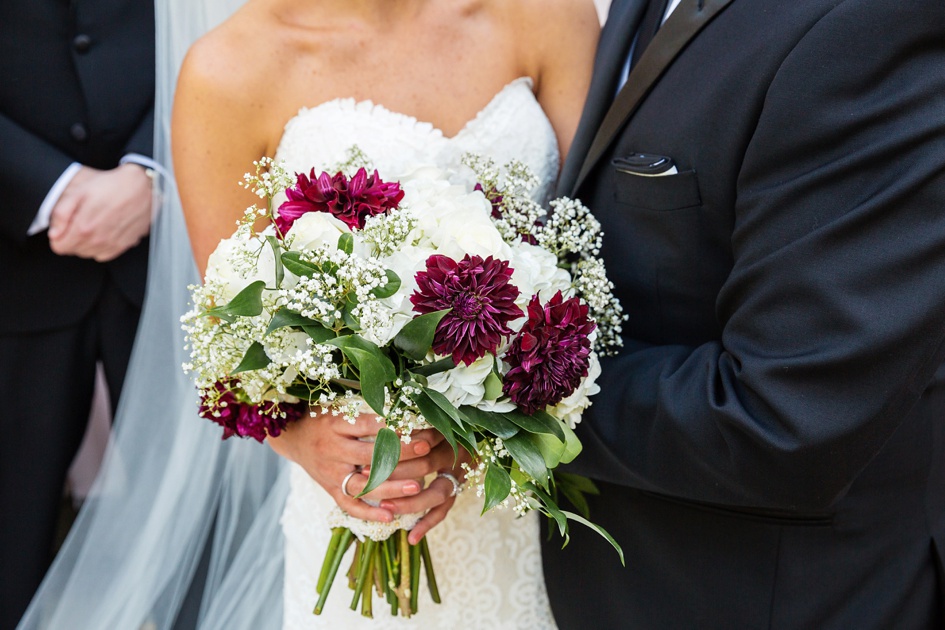 Lavender and Black wedding party photos
