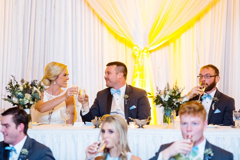 bride and groom toasts