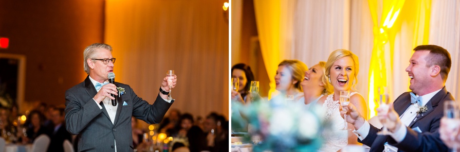 bride and groom toasts