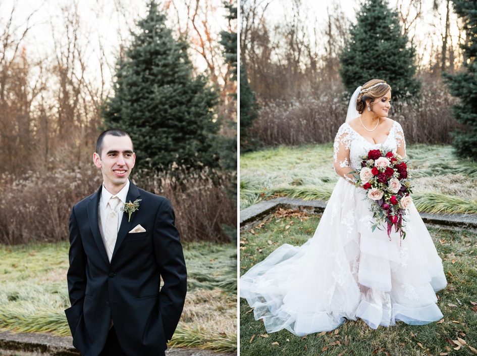 Bride and groom portraits at Allerton Park Wedding by Rachael Schirano Photographer