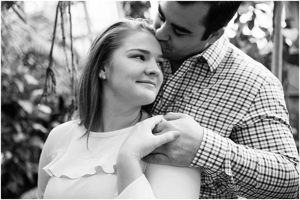 Katie and Joe's Garfield Park Conservatory Engagement Session