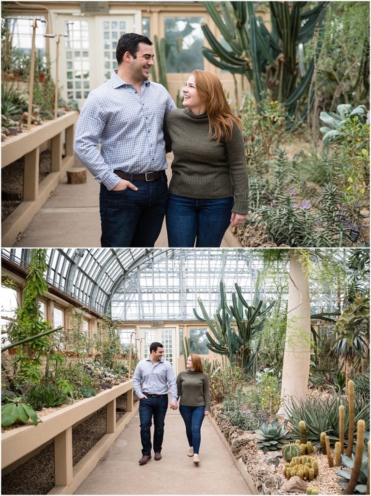 Katie and Joe's Garfield Park Conservatory Engagement Session