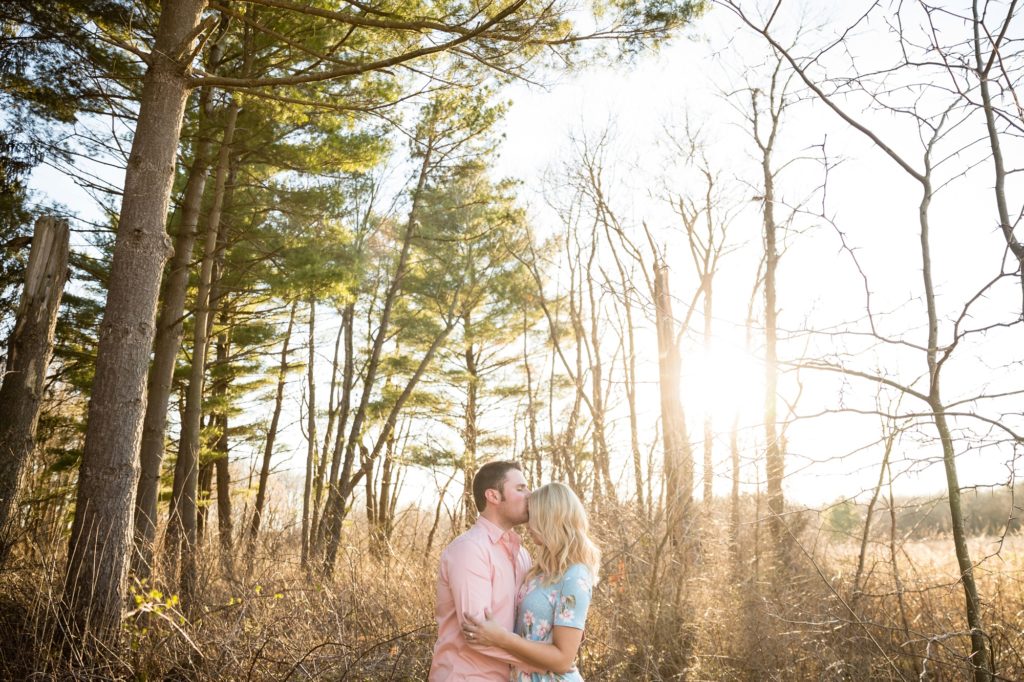 Champaign IL engagement session, Central Illinois engagement photographer, what to wear for your engagement session, pine tree engagement photos, couple's portraits, engaged couple, outdoor engagement