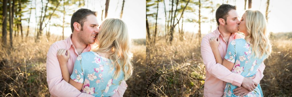 Champaign IL engagement session, Central Illinois engagement photographer, what to wear for your engagement session, pine tree engagement photos, couple's portraits, engaged couple, outdoor engagement