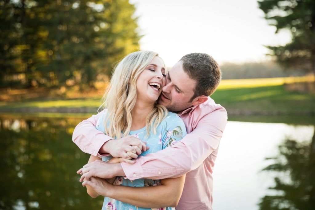 Champaign IL engagement session, Central Illinois engagement photographer, what to wear for your engagement session, pine tree engagement photos, couple's portraits, engaged couple, outdoor engagement