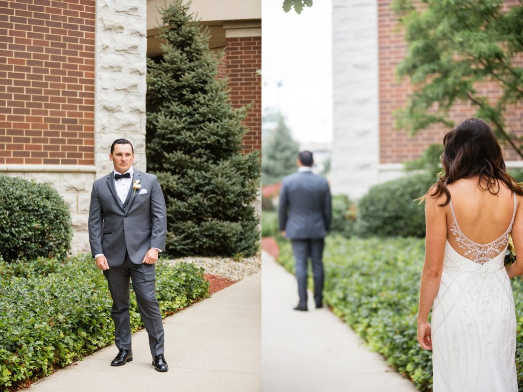 Bloomington IL wedding photographer, Central Illinois wedding photographer, Peoria IL wedding photographer, Champaign IL wedding photographer, bride and groom first look