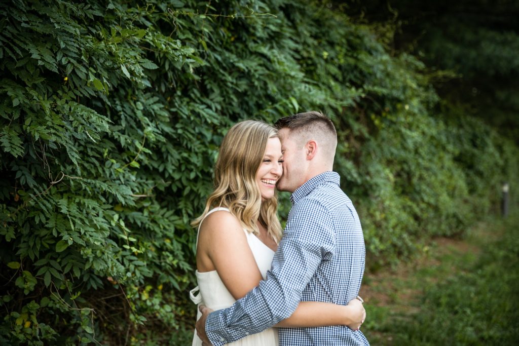 Bloomington IL engagement photographer, Bloomington IL engagement session, what to wear for your engagement session, couple's portraits, engaged couple, outdoor engagement, garden engagement
