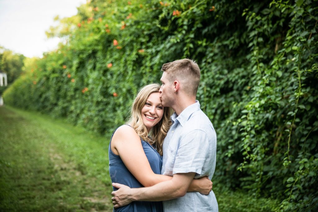 Bloomington IL engagement photographer, Bloomington IL engagement session, what to wear for your engagement session, couple's portraits, engaged couple, outdoor engagement, garden engagement, forest engagement