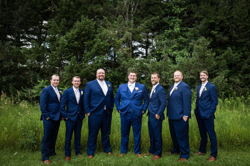 Bloomington IL wedding photographer, Central Illinois wedding photographer, Peoria IL wedding photographer, Champaign IL wedding photographer, blush pink and navy wedding colors, romantic wedding, wedding portraits, bridal party portraits, wedding party portraits, groomsmen portraits